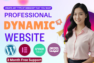 build dynamic website with elementor woocommerce crocoblock