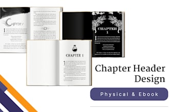 create chapter header art for your book