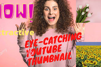 design an attractive  and creative youtube thumbnail