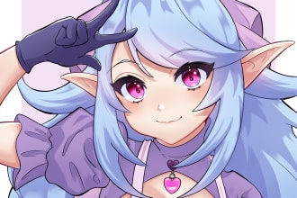 draw beautiful icons in anime art illustration