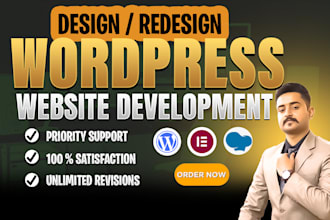 be your wordpress website developer with full support