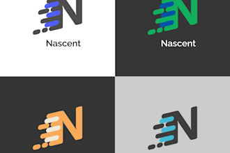 design logo with geometric shape and minimalist style