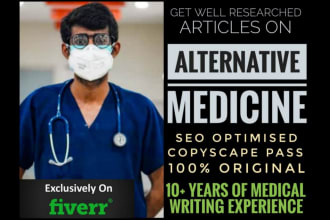 write exceptional content on alternative medicine