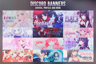 design a discord banner for your server or user profile