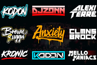 design dj, band, and music logo
