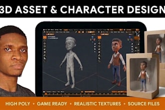 model 3d objects and assets, sculpt characters in blender