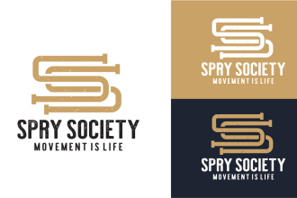 create vintage monogram logo