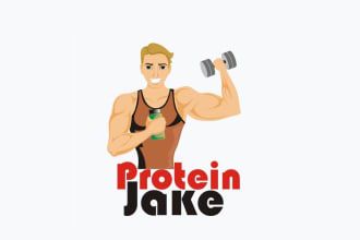 design protein jake logo in 1 day