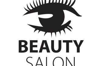 do attractive eyelash brow, beauty makeup, lip gloss, cosmetic and beauty logo