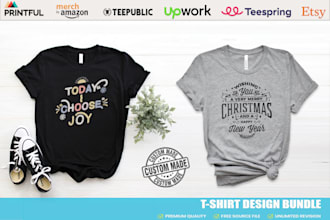 create custom typography t shirt designs