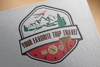 create travel logo design for travel agency and tourism website