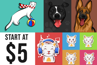 design awesome vector animal art cartoon