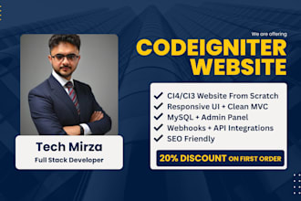 build a custom codeigniter website