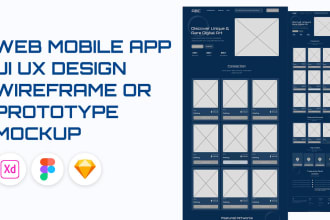 design wireframe and prototype for mobile and web