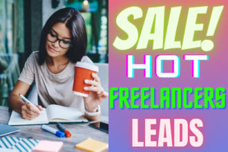 give you fresh freelancer leads and ecommerce leads