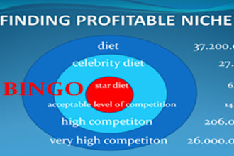 provide three keyword research reports from almost any niche in 24h, 240+ positive reviews