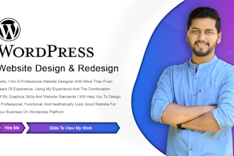 design or redesign your wordpress website