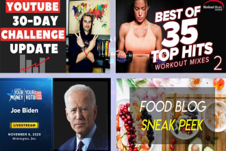 design clickbait youtube thumbnail in 6 hours