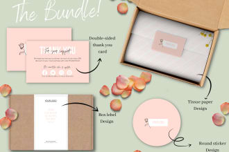 design custom packaging,wrapping tissue paper,thank you card