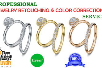 do high quality jewelry images editing and retouching