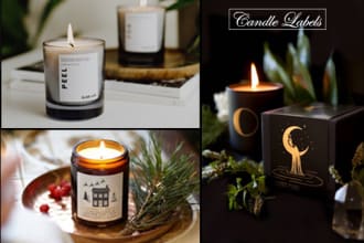 do fabulous candle label design or product label design