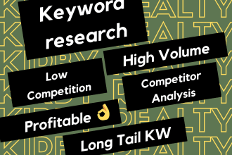 provide keyword research and SEO service