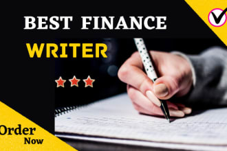 write best finance articles and blog post for your website