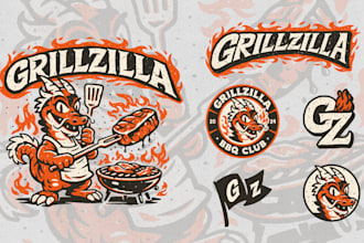 design bold vintage mascot logo for your brand