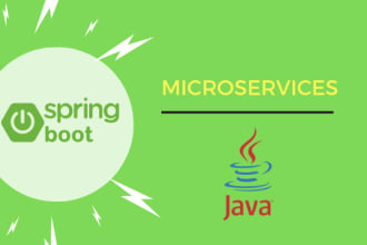 design backend with spring boot java microservices