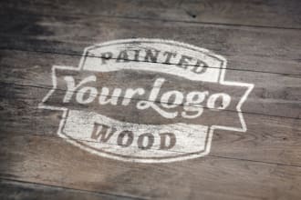 replicate your LOGO on Painted Wood