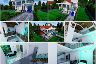 draw your floor plans and render it in lumion