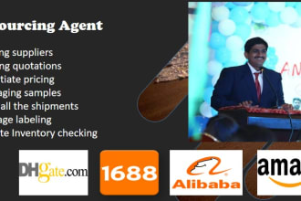 be your product sourcing, manufacturer, and supplier agent for alibaba and 1688