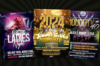 design luxury flyer poster for event and party
