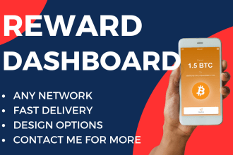 create a dividend reward dashboard web3 dapp projects