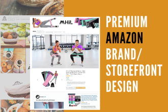create premium amazon storefront brand design