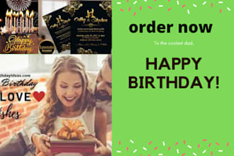 design birthday,invitation,wedding and thank you card for you
