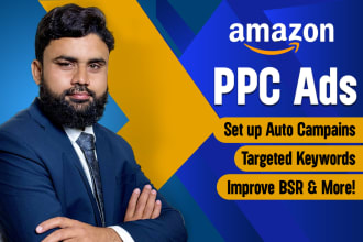 setup, manage and optimize amazon PPC campaign sponsored advertising ads