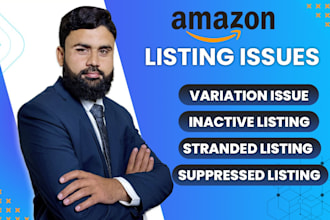 troubleshoot amazon listings issues stranded, suppressed, variation error