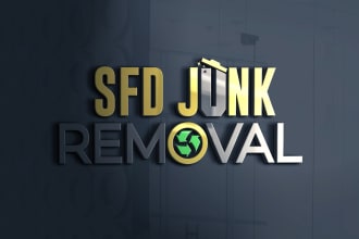 design junk removal logo