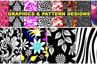 create unique seamless pattern design for printing fabric