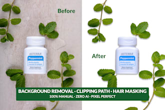 do background removal, clipping path, and hair masking