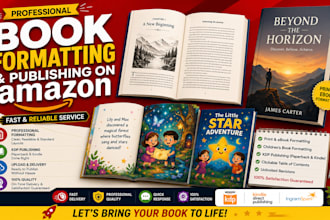 format and publish book on amazon and ingramspark