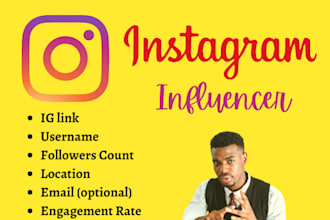find best instagram influencer list and research for influencers