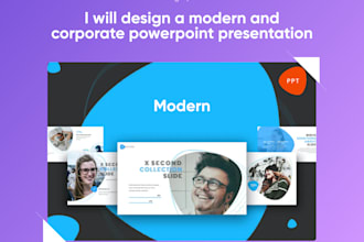 design a modern and corporate powerpoint presentation
