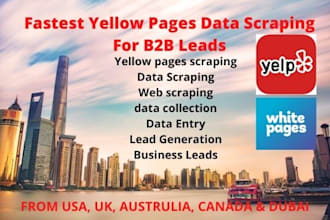 do fastest yellow pages data scraping for b2b leads