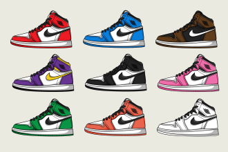 draw shoes vector cartoon from your photo