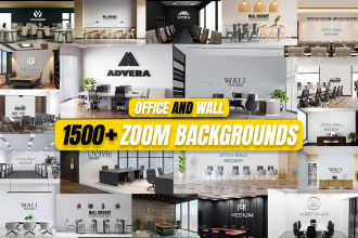 design a best custom zoom virtual background in 4 hours