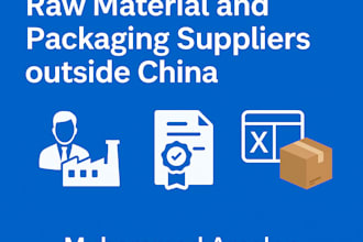 source private label, raw material and packaging suppliers outside china