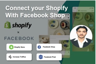 facebook shop setup with shopify, tiktok, google, and pixel