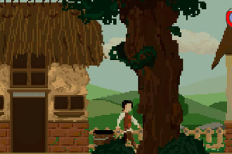 create a pixel art game with you
